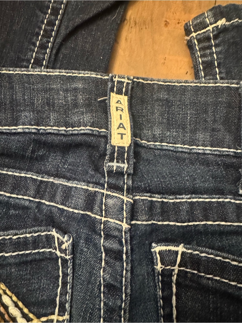 Ariat Size 25 R Low Rise Boot Jeans Denim - Picture 9 of 9